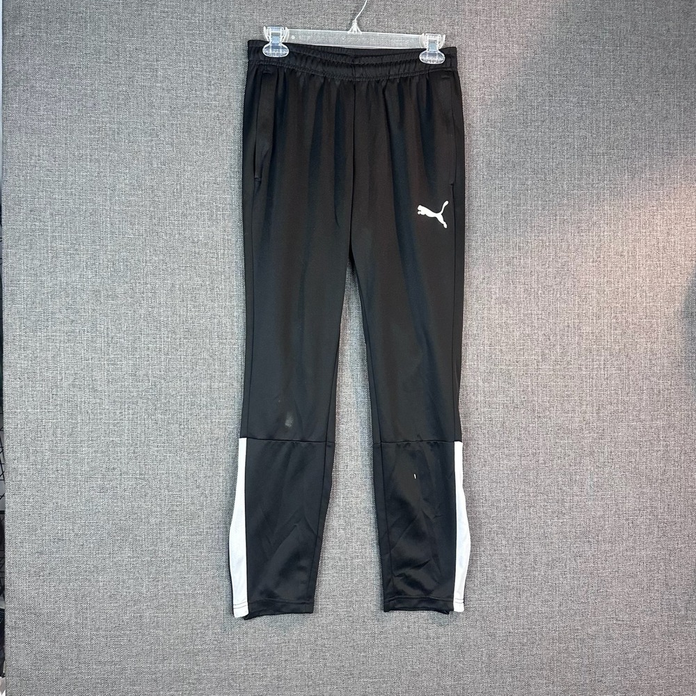 Puma DryCELL Athletic‎ Track Pants Black White Side Zip Men's Size S